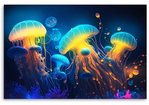 Obraz na plátně Medúzy v hloubce Rozměry: 60 x 40 cm