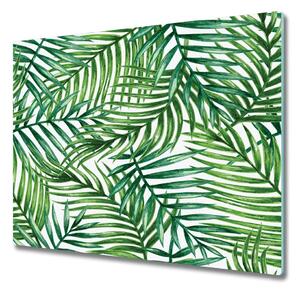 Skleněná krájecí deska Listy palmy 60x52 cm