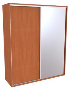 Šatní skříň FLEXI 2 se zrcadlem Varianta barvy: Olše, Šířka: 200 cm, Výška: 220 cm