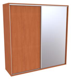 Šatní skříň FLEXI 2 se zrcadlem Varianta barvy: Olše, Šířka: 220 cm, Výška: 240 cm