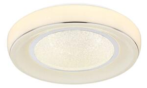 GLOBO 483110-24 MICKEY stropní svítidlo LED D490mm 24W/1700lm 3000-6000K bílá, chrom, opál, stmívatelné, dálkové ovládaní, starlight efekt, krištálový efekt