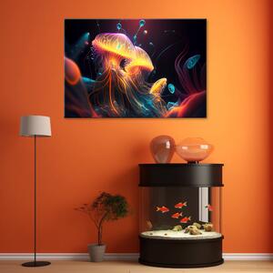 Obraz na plátně Ohnivé medúzy Rozměry: 60 x 40 cm