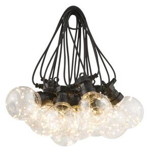 GLOBO 34090N ALMAGA světelný řetěz LED 7500mm 10x0,27W/10x22lm 2700K IP44 černá