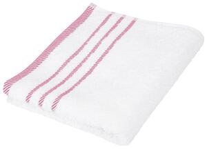 RUČNÍK, 50/90 cm, bílá, pink Esposa - Ručníky na ruce