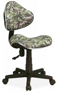 Q-G2 kancelářská židle, maskáč, zelená/béžová