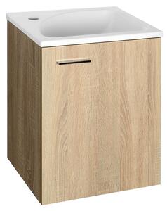 Aqualine Zoja skříňka 40x32x50 cm pod umyvadlo závěsná dub 51048DP