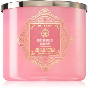 Bath & Body Works Bubbly Rosé vonná svíčka s esenciálními oleji 411 g