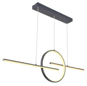 GLOBO 67121-50G BARRAL závěsné svítidlo LED 50W/1300lm 3000-4500-6000K grafitová, stmívatelné, dálkové ovládaní