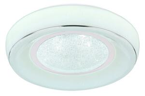 GLOBO 483110-18 MICKEY stropní svítidlo LED D390mm 18W/1300lm 3000-6000K bílá, chrom, opál, stmívatelné, dálkové ovládaní, starlight efekt, krištálový efekt