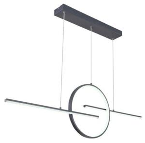 GLOBO 67121-50G BARRAL závěsné svítidlo LED 50W/1300lm 3000-4500-6000K grafitová, stmívatelné, dálkové ovládaní