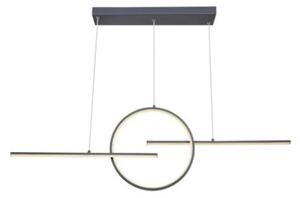 GLOBO 67121-50G BARRAL závěsné svítidlo LED 50W/1300lm 3000-4500-6000K grafitová, stmívatelné, dálkové ovládaní