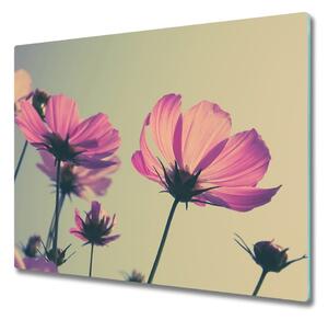 Skleněná krájecí deska Růžové květiny 60x52 cm
