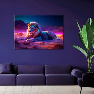 Obraz na plátně Silný lev a odpočinek Rozměry: 60 x 40 cm