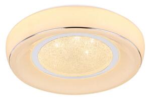 GLOBO 483110-18 MICKEY stropní svítidlo LED D390mm 18W/1300lm 3000-6000K bílá, chrom, opál, stmívatelné, dálkové ovládaní, starlight efekt, krištálový efekt