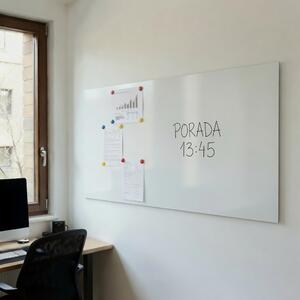 Toptabule.sk Bezrámová magnetická popisovací tabule ULTRASLIM Bíla 60x40 cm