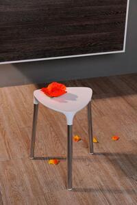 Gedy, YANNIS koupelnová židle, 37x43,5x32,3 cm, bílá, 217202