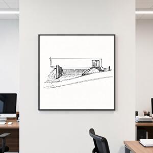 Toptabule.sk Bílá magnetická popisná tabule PREMIUM v hliníkovém černém rámu 90x60 cm