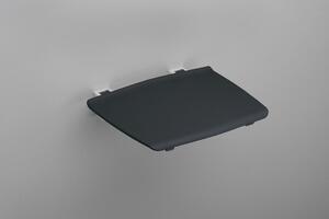 Gelco, Sklopné sedátko do sprchového koutu 32,5x32,5 cm, tmavě šedá, GS120G