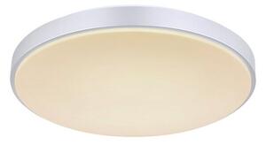 GLOBO 41586-18 SONNY stropní svítidlo LED D410mm 18W/1300lm 2700-6500K bílá, stříbrná, opál, stmívatelné, dálkové ovládání