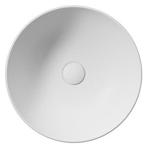 GSI, PURA keramické umyvadlo na desku, průměr 42 cm, bílá mat, 885109
