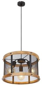 GLOBO 15661H1 JEANIE závěsné svítidlo D400mm 3xE27 matná černá
