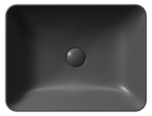 GSI SAND keramické umyvadlo na desku 50x38 cm, černá mat