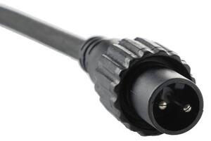 DECOLED Easy Fix LED světelný řetěz, kontura, 5 m, venkovní, teple bílá s FLASH, 60 diod, černý kabel, IP67