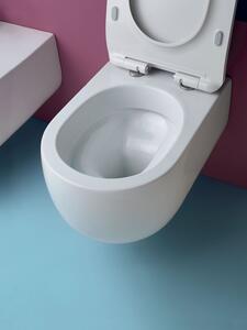 Kerasan, FLO závěsná WC mísa, Rimless, 37x54 cm, bílá, 311101