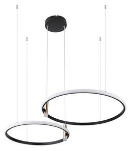 GLOBO 67300H COCO závěsné svítidlo LED 55W/2000lm 2700-6000K černá matná, zlatá, opál, stmívatelné, dálkové ovládání
