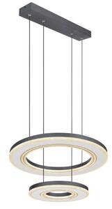 GLOBO 67191-50 BLASIUS závěsné svítidlo D500mm LED 50W/1800lm 2700-6000K černá, dálkový ovladač