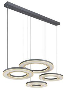 GLOBO 67191-80 BLASIUS závěsné svítidlo LED 80W/2765lm 2700-6000K černá, dálkový ovladač