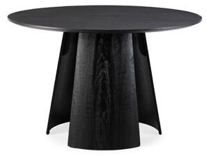 Kulatý jídelní stůl s černou deskou ø 120 cm Zuri – MOME