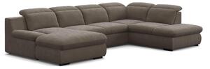 SEDACÍ SOUPRAVA, textil, šedá Welnova - Sedací soupravy
