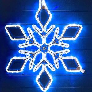 DECOLED Easy Fix 2D LED světelná vločka IX, 65 × 65 cm, ledově bílá, závěsný