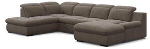 SEDACÍ SOUPRAVA, textil, šedá Welnova - Sedací soupravy