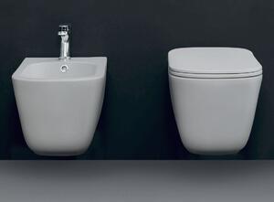 Kerasan, TRIBECA závěsná WC mísa, Rimless, 35x54 cm, bílá, 511401
