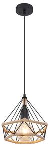 GLOBO 69029H2 ULLEU závěsné svítidlo D250mm 1xE27 černá, béžová
