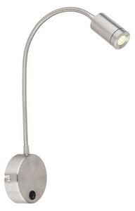 GLOBO 57311N MILLY nástěnné svítidlo s vypínačem LED 3W/107lm 3000K matný nikl