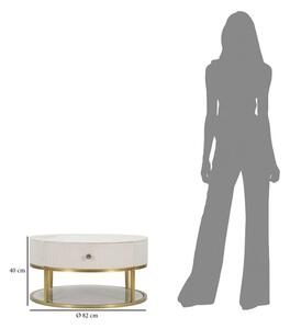 Konferenční stolek TAVOLO DA CAFFE' MONTPELLIER CREMA 75X36 cm