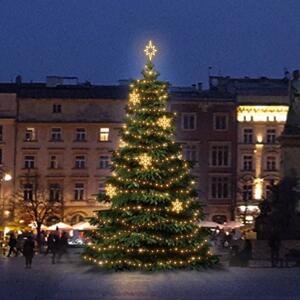 DECOLED LED světelná sada na vánoční stromy vysoké 6-8 m, teplá bílá s dekory EFD05W