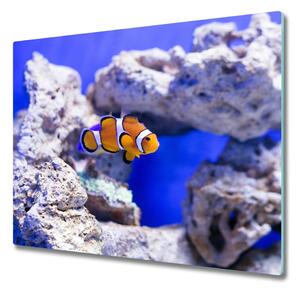 Skleněná krájecí deska Nemo korálový útes 60x52 cm