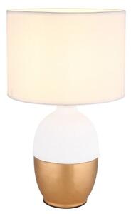 GLOBO 21627W VALENTINO stolní lampička V430mm 1xE14 zlatá, bílá