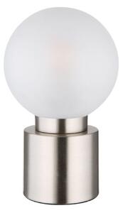 GLOBO 21003N MARKA stolní lampička V245mm 1xE14 matný nikl, bílá