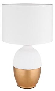 GLOBO 21627W VALENTINO stolní lampička V430mm 1xE14 zlatá, bílá