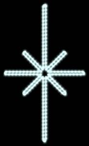 DECOLED LED světelná sada na stromy vysoké 3-5 m, teplá bílá s Flash, ledové dekory DZ113S2