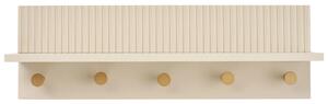 Nordic Living Béžový nástěnný věšák Rokka 50 cm