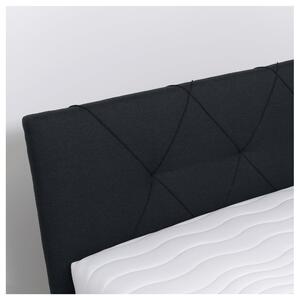 Rohová postel s matrací AFRODITE černá, 120x200 cm