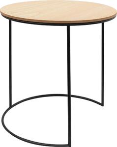 Tutumi - Příruční stolek - přírodní/černá - 34x34x40 cm