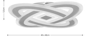 Brilagi - LED Stmívatelné stropní svítidlo MODERN LED/90W/230V 3000-6000K + DO