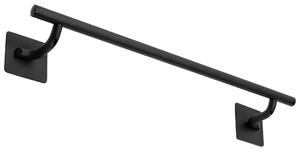 Tutumi - Kovový věšák na ručník - černá - 45,5x7 cm